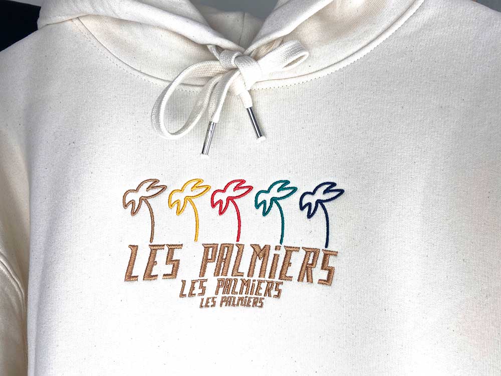 palmiers marque sweat shirt broderie6