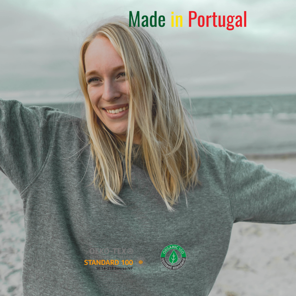 sweat col rond made in portugal
